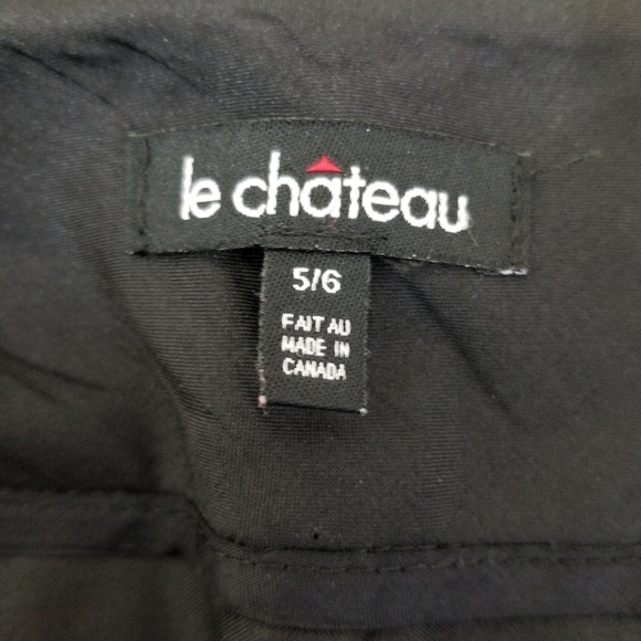 le Chateau wool/polyester wide leg lined charcoal trousers - Picture 4 of 16